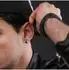 Police Edge & Huggie Creolen Herren, Edelstahl, schwarz-silber