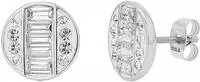 TOM TAILOR Paar Ohrstecker "Kreis" mit Preciosa Crystal