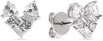 Jette CANDY Ohrstecker Herz, 925er Silber, Zirkonia (89193517)