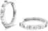 Tom Tailor Creolen Damen, Sterlingsilber 925, Zirkonia, 17mm (TT-E0078)