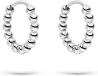 s.Oliver Paar Creolen "Schmuck Geschenk Edelstahl Creolen The Steel Ball"