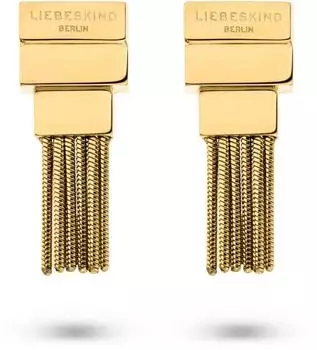 Liebeskind Soft Fringe Ohrstecker Edelstahl, gelbgold (LJ-1910-E-45)