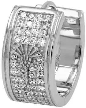 Joop! Pav&eacute; Creolen 16mm, Sterlingsilber, Zirkonia (72256528-0)