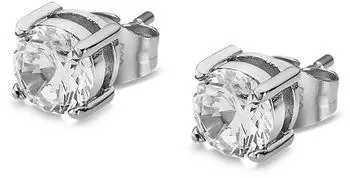 Festina Men's Earrings Paar Ohrstecker Edelstahl kristallwei&szlig; 6mm (LS2167-4/1)