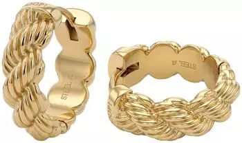 Joop! Creolen gedreht, Edelstahl, gold, Damen (JOO-E0039)