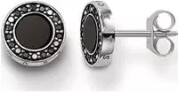 THOMAS SABO Paar Ohrstecker "Classic Pav&eacute; Schwarz" mit Onyx, Zirkonia (synth.)
