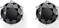 THOMAS SABO Paar Ohrstecker "Schwarzer Stein" mit Zirkonia (synth.)