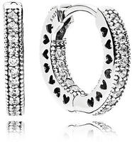 Pandora 296317CZ Ohrringe Unendliche Herzen