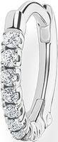 THOMAS SABO Single-Creole "farbige oder wei&szlig;e Steine" mit Glas-Keramik Stein, Korund
