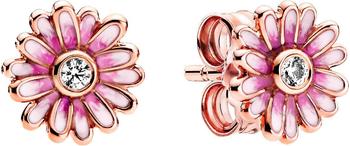 Pandora Rosafarbene Gänseblümchen Ohrringe