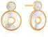 Ania Haie Ltd Ania Haie Mother Of Pearl Disc Ear Jackets gold