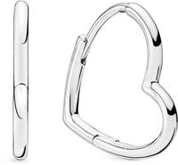 Pandora 298307C00 Damenohrringe Asymmetrisches Herz