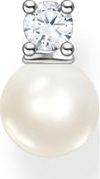 THOMAS SABO Single-Ohrstecker "Perle mit wei&szlig;em Stein" mit Zirkonia (synth.) - mit