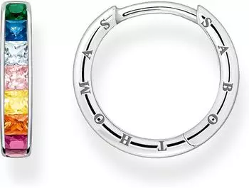 Thomas Sabo Creolen mit bunten Steinen Pavé (CR668-477-7)
