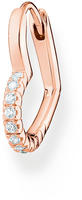Thomas Sabo CR693-416-14 Single Ohrring Herz mit wei&szlig;en Steinen Ros&eacute;goldfarben