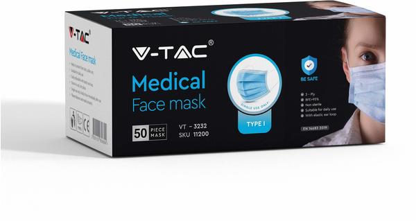 V-TAC Disposable Face Mask (50 pcs.)