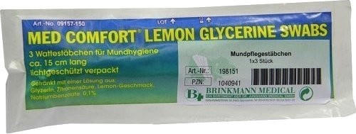 Dr. Junghans Medical Mundpflegestäbchen Lemon Sticks (3 Stk.)
