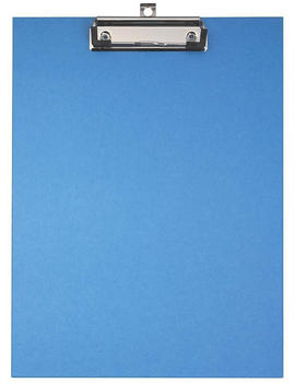 Falken Klemmbrett A4 Hartpappe mit Kraftpapierbezug blau (11288354)