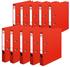 Herlitz Ordner maX.file protect+, A4, Rückenbreite: 5cm, Voll-PP-Folienbezug, rot, 10 Stück (10834737)