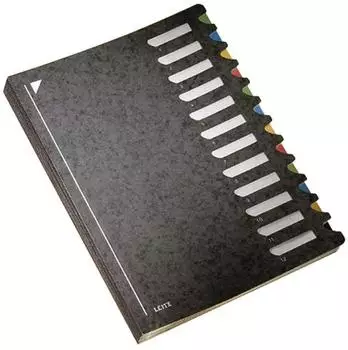 Leitz Pultordner Deskorganizer Color A4 1-12 schwarz