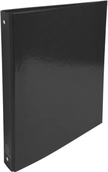 Exacompta Clairefontaine 10x Ringbuch aus kaschiertem Karton, 4 Ringe 30mm, Rücken 40mm, 32x26cm für DIN A4 - Iderama - schwarz