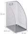 Relaxdays Stehsammler Metall silber