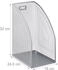 Relaxdays 3 x Stehsammler Metall silber
