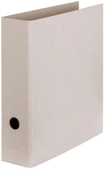 Falken Ordner Pure Raw A4 80mm breit Karton vollfarbig grau (22001576F)
