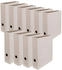 Falken Ordner Pure Raw A4 80mm breit Karton vollfarbig grau (22001576F)