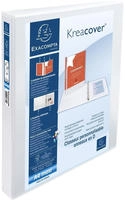 Exacompta 10x Ringbuch PP 2Ring 30mm in D-Form R&uuml;cken 47mm A4 Maxi Wei&szlig; 51822E