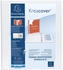 Exacompta 10x festes Ringbuch PP, 2 Ringe 40mm in D-Form, Rückenbreite 64mm, für DIN A4 Maxi, Kreacover - weiß