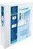 Exacompta 10x festes Ringbuch PP, 2 Ringe 40mm in D-Form, Rückenbreite 64mm, für DIN A4 Maxi, Kreacover - weiß