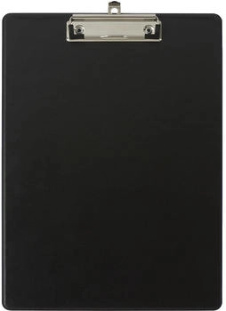Exacompta 10x Klemmbrett mit H&uuml;lle - Format 23x32cm f&uuml;r A4 - schwarz
