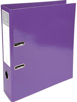 Exacompta 10x Ordner aus Karton, Prem' Touch, R&uuml;cken 70mm - Iderama - violett