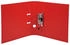 Exacompta 10x Ordner aus PVC mit 2 Ringen, Rücken 50mm, 32x29cm für DIN A4 Überbreite - rot