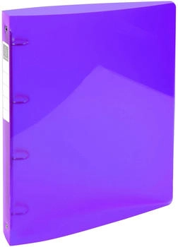 Exacompta 10x Ringbuch Iderama PP 0,5mm, 4 Ringe 30mm, Rücken 40mm, für DIN A4 Maxi - Iderama - violett