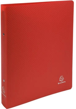 Exacompta 15x Ringbuch aus PP 700&micro; mit 2 Ringen 30mm, R&uuml;cken 40mm, blickdicht, DIN A4 &Uuml;berbreite - rot