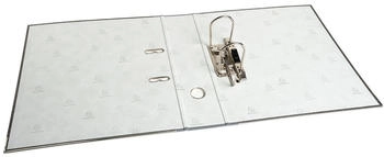 Exacompta 20x Ordner Standard wolkenmarmoriert, mit 2 Ringen, 80mm R&uuml;cken farbig, f&uuml;r Format DIN A4 - grau - R&uuml;cken grau