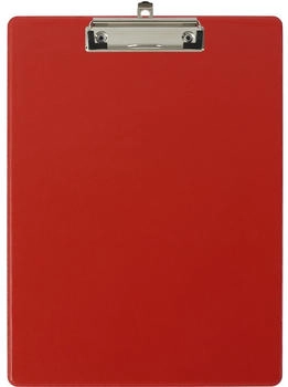 Exacompta 10x Klemmbrett mit H&uuml;lle - Format 23x32cm f&uuml;r A4 - rot