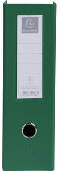Exacompta 10x Stehsammler aus festem PP 2mm, Rücken 100mm mit aufgeklebtem Etikettenhalter und Griffloch, 23x31cm - dunkelgrün