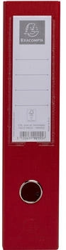 Exacompta 10x Stehsammler aus festem PP 2mm, Rücken 70mm mit aufgeklebtem Etikettenhalter und Griffloch, 23x31cm - rot
