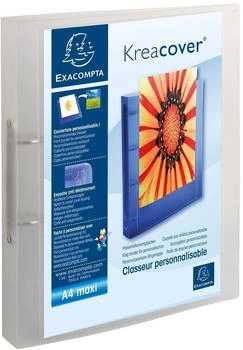Exacompta 15x mittelfestes Ringbuch aus PP Chromaline 700&micro;, 2 Ringe 30mm, R&uuml;ckenbreite 40mm, f&uuml;r DIN A4 Maxi, Kreacover - Farben sortiert