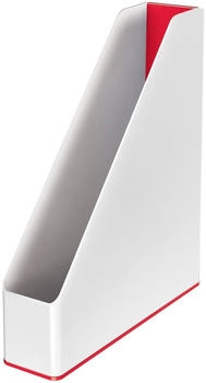Leitz Stehsammler WOW Duo Colour A4 PS wei&szlig;/rot. (53621026)