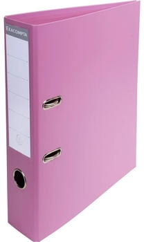 Exacompta 10x Ordner aus PVC mit 2 Ringen, R&uuml;cken 70mm, 32x29cm f&uuml;r DIN A4 &Uuml;berbreite - rosa