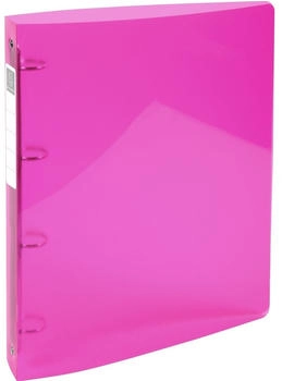 Exacompta 10x Ringbuch Iderama PP 0,5mm, 4 Ringe 30mm, Rücken 40mm, für DIN A4 Maxi - Iderama - rosa