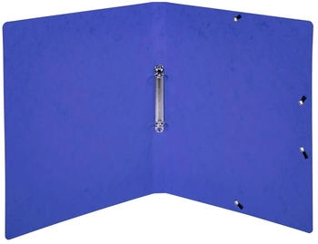 Exacompta 10x Ringhefter A4, 2 Ringe 15mm, Colorspan-Karton bedruckt - blau