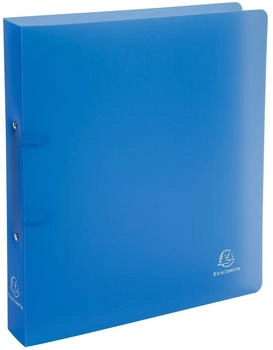 Exacompta 15x Ringbuch aus PP 700&micro; mit 2 Ringen 30mm, R&uuml;cken 40mm, Chromaline, f&uuml;r Format DIN A4 - blau