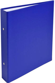 Exacompta 20x Ringbuch aus festem Karton, PP kaschiert 1,8mm, 2 Ringe 30mm, Rücken 40mm, 23x21cm für DIN A5 - blau