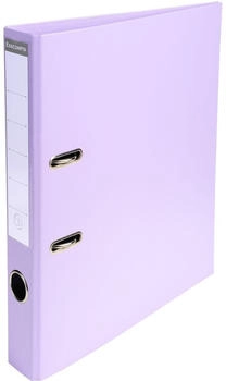 Exacompta 10x Ordner aus PVC mit 2 Ringen, Rücken 50mm, 32x29cm für DIN A4 Überbreite - flieder