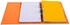 Exacompta 10x Ordner aus PVC mit 2 Ringen, Rücken 70mm, 32x29cm für DIN A4 Überbreite - orange